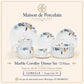 Marble Corolley Dinner Set – Modern Geometric | 72 Pieces | Design Code: 955