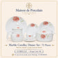 Marble Corolley Dinner Set – Pink Rose Floral | 72 Pieces | Design Code: 957