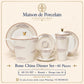 Bone China Dinner Set – AS LS HF | 61 Pieces | Design Code: 01