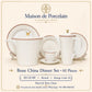 Bone China Dinner Set – AS LS HF | 61 Pieces | Design Code: 03
