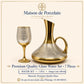 Premium Glass Water Set – ROYAL GOLD MAZE | 7 Pieces | Design Code: OM-68