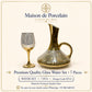 Premium Glass Water Set – GOLD RIBBED ELEGANCE | 7 Pieces | Design Code: HT-11