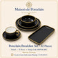 Premium Porcelain Breakfast Set – Round | 32 Pieces | Design Code: MDP-BS-1002