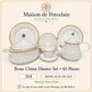 Bone China Dinner Set – AS FS GW | 61 Pieces | Design Code: 314