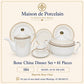 Bone China Dinner Set – AS FS XM | 61 Pieces | Design Code: 584