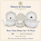 Bone China Dinner Set – AS FLOWER | 61 Pieces | Design Code: 767