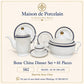Bone China Dinner Set – AS FS XM | 61 Pieces | Design Code: 582