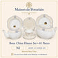 Bone China Dinner Set – AS FLOWER | 61 Pieces | Design Code: 762
