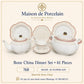 Bone China Dinner Set – AS FLOWER | 61 Pieces | Design Code: 768
