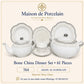 Bone China Dinner Set – AS FLOWER | 61 Pieces | Design Code: 764