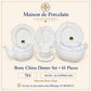 Bone China Dinner Set – AS FLOWER | 61 Pieces | Design Code: 761
